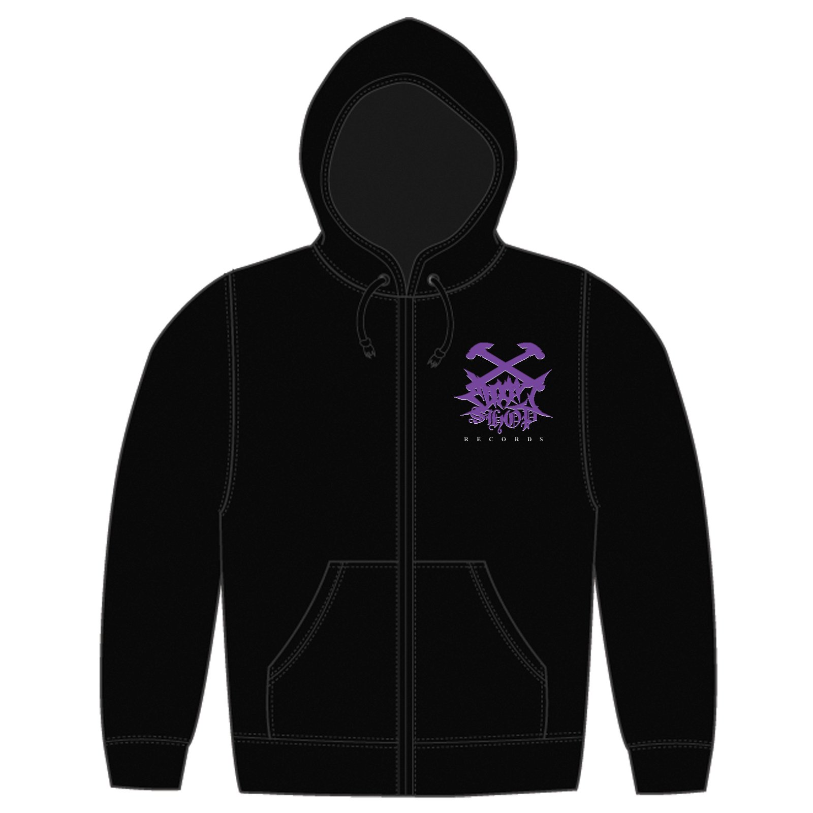 PURPLE LOGO 2025 ZIPPY HOODIE | DOOMSHOP RECORDS